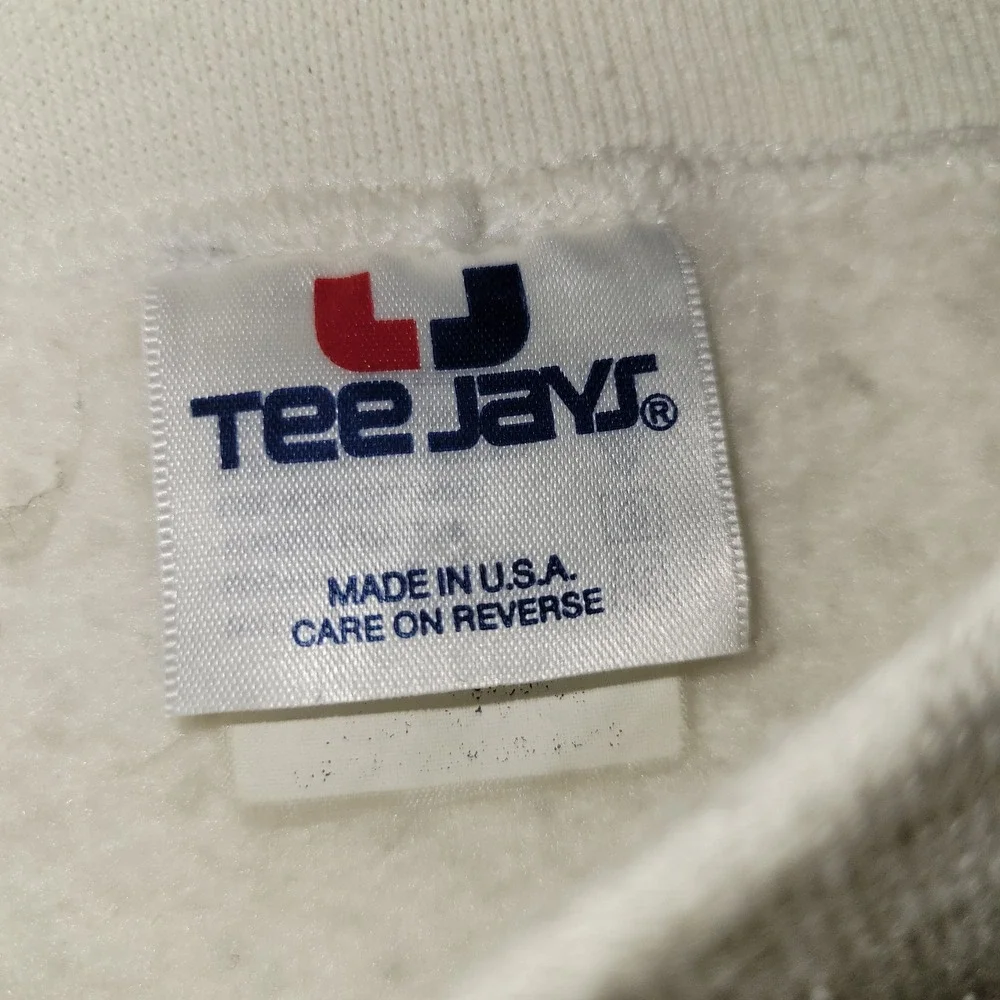 Vintage Tee Jays Crewneck Sweatshirt Men's  Size XL Made In USA Land Of The Free